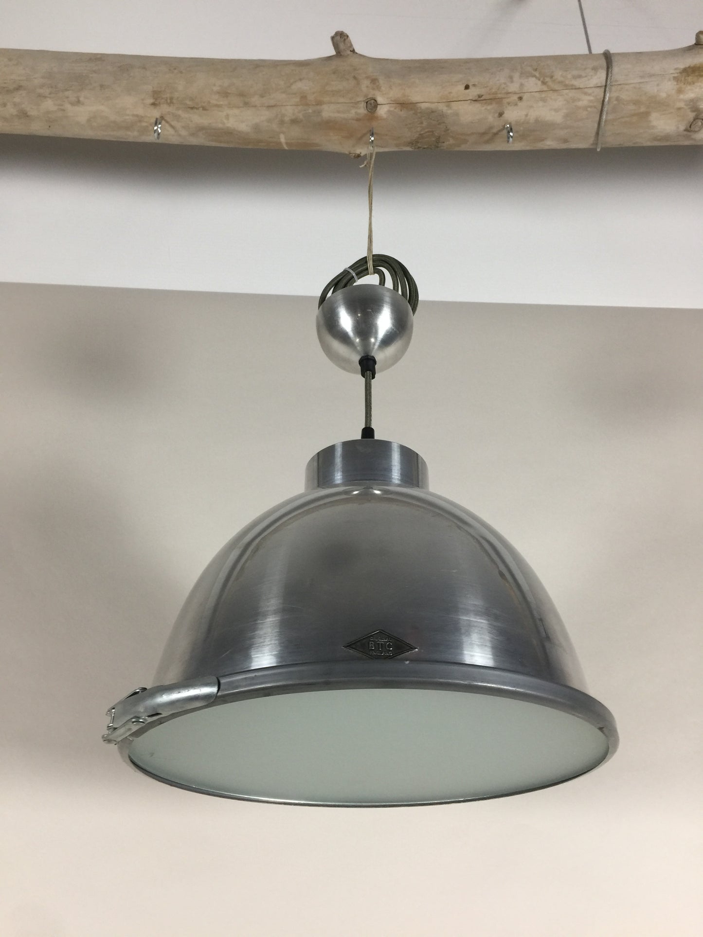 Original BTC lampa - Giant med sandblästrat glas