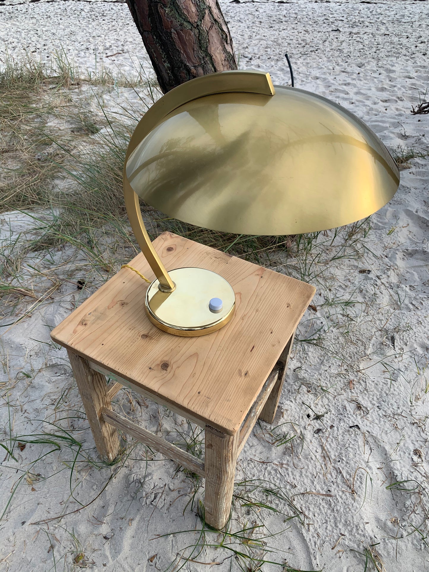 Egon Hillebrand vintage lampa i mässing