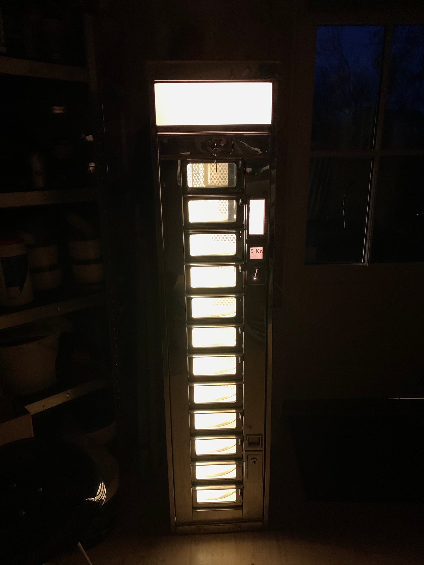 Fint och sällsynt exemplar av Wittenborg automat med ljus