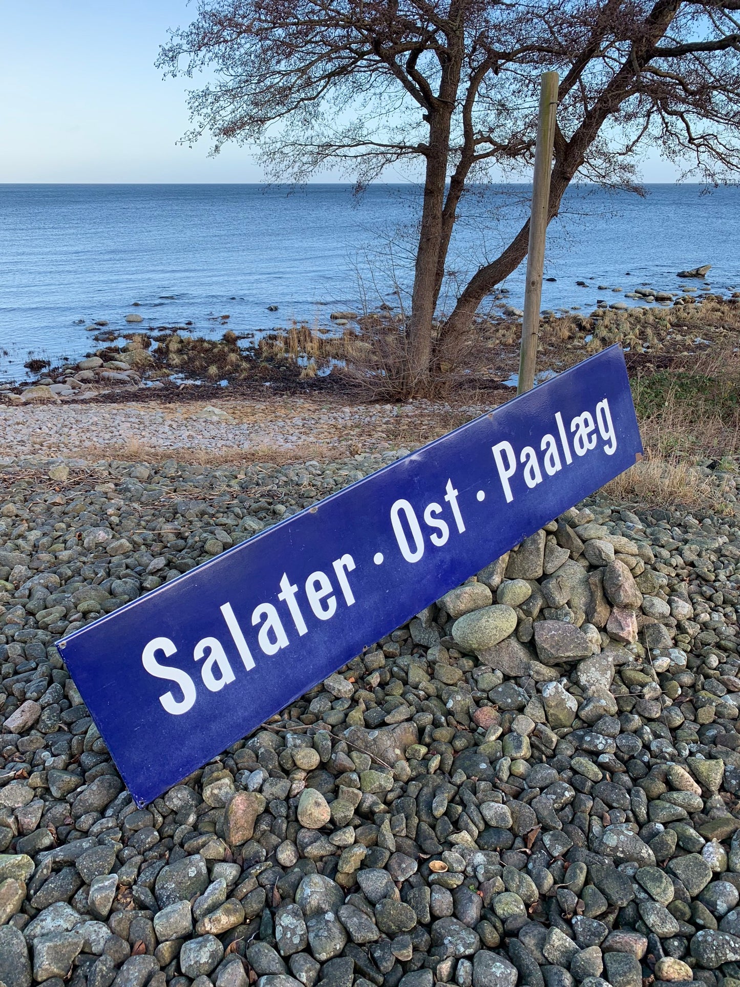 Sallader - Ost - Pålägg emaljskylt