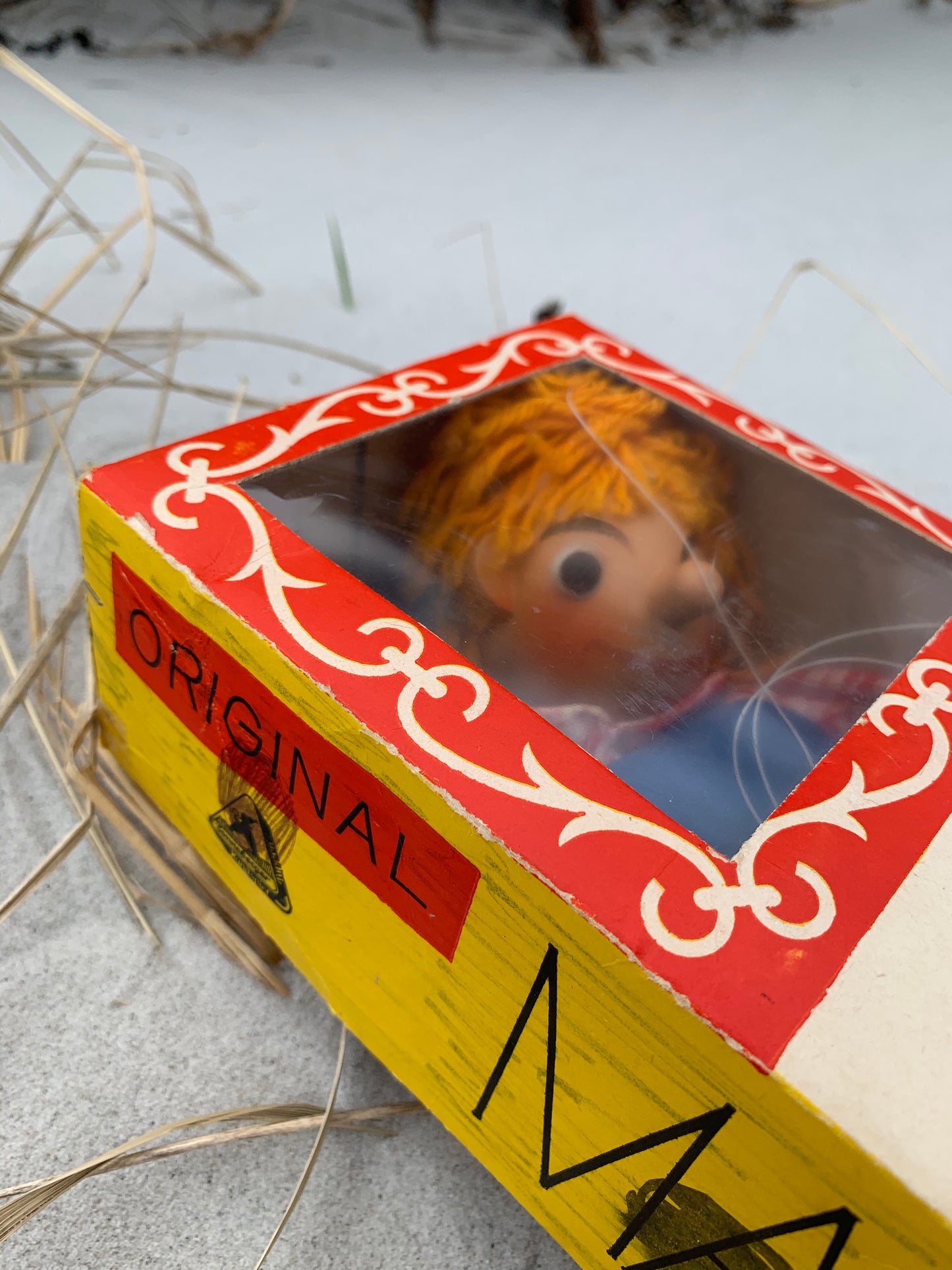 Lillebror marionettdocka i originalförpackning