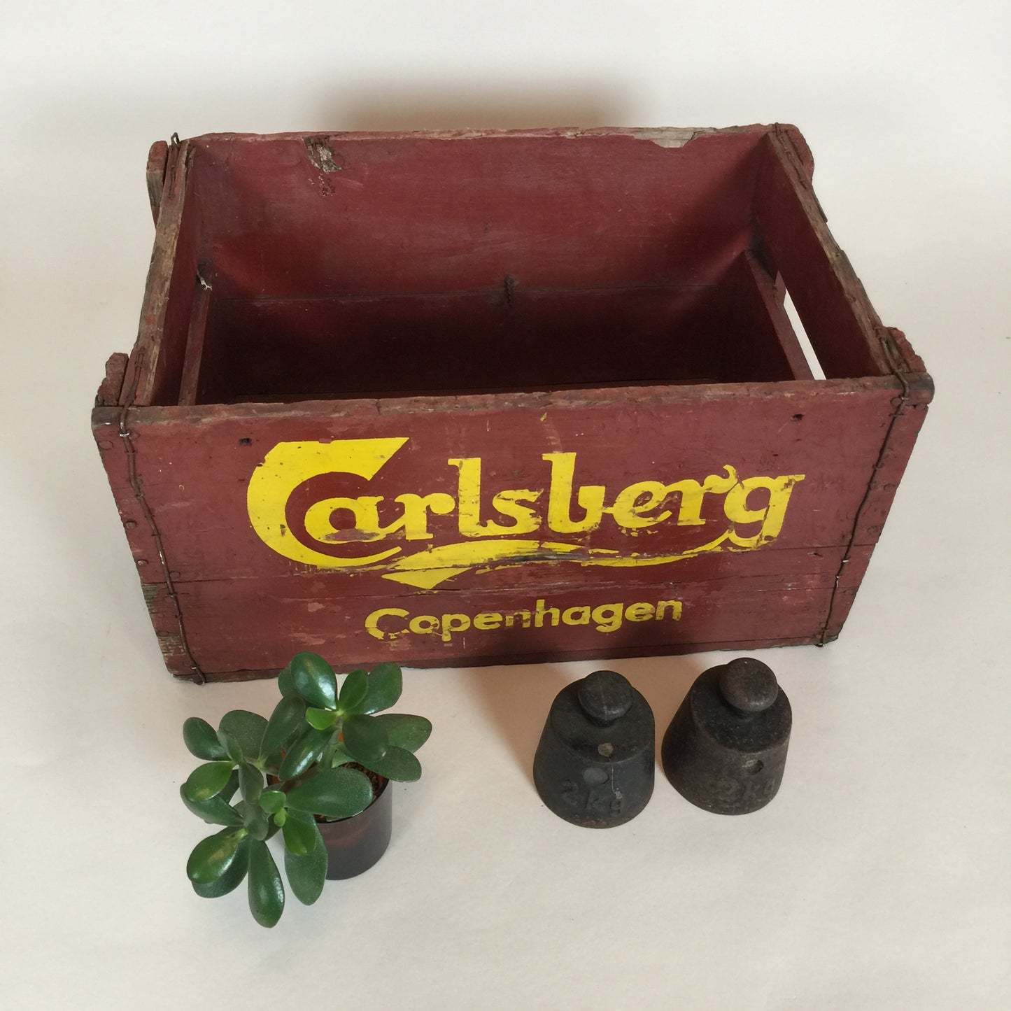 Gammal öllåda från Carlsberg