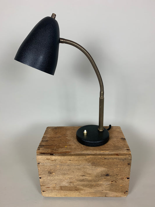 Vintage lampa med flex arm - Svart