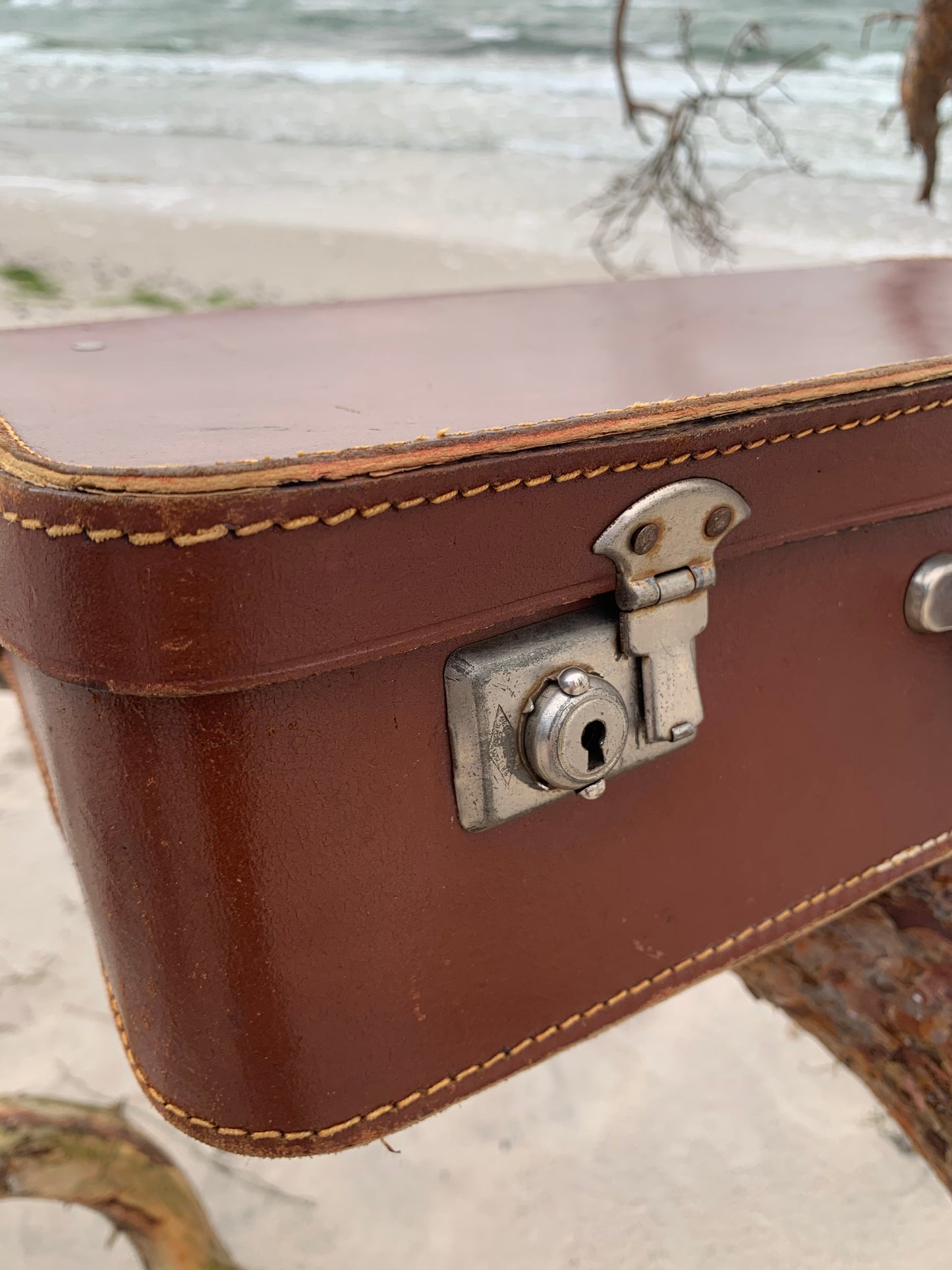 Vacker gammal resväska