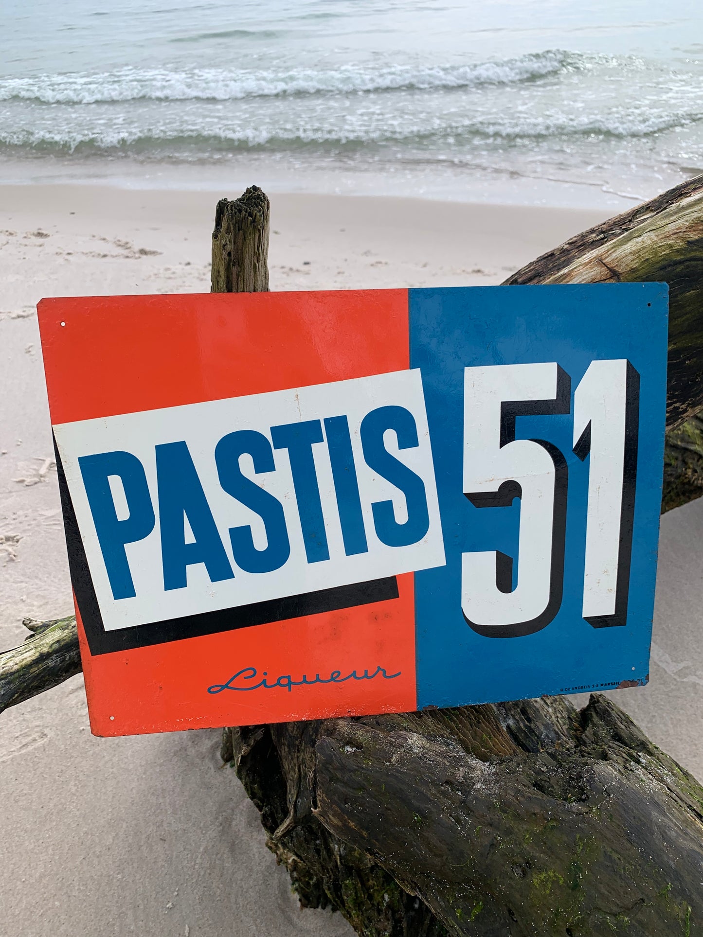 Pastis-skylt från 1960-talet