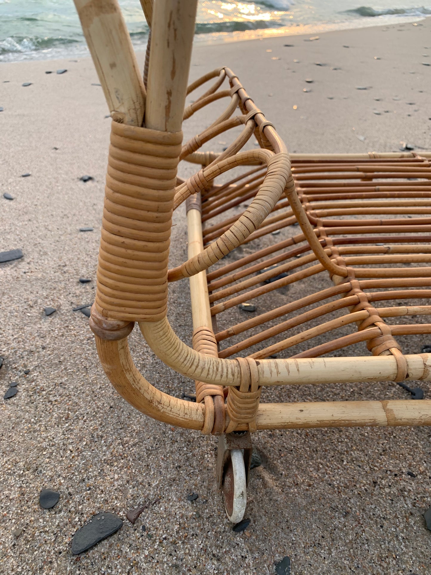 Bambu bord/vagn